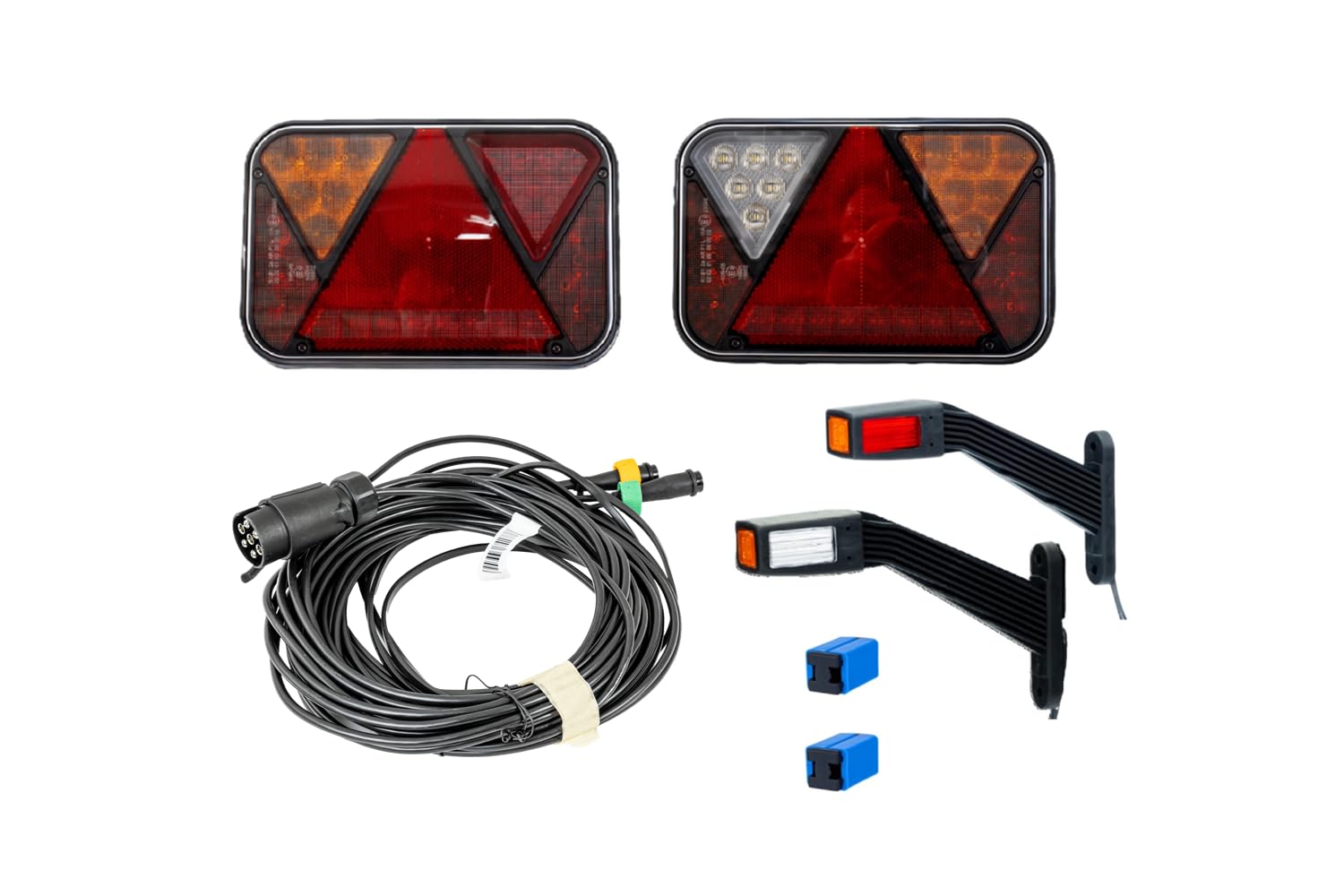 Zestaw świateł: lampy tylne FRISTOM FT-270 LED + lampy obrysowe FRISTOM FT-145 LED + wiązka MANTES 7m 7-PIN