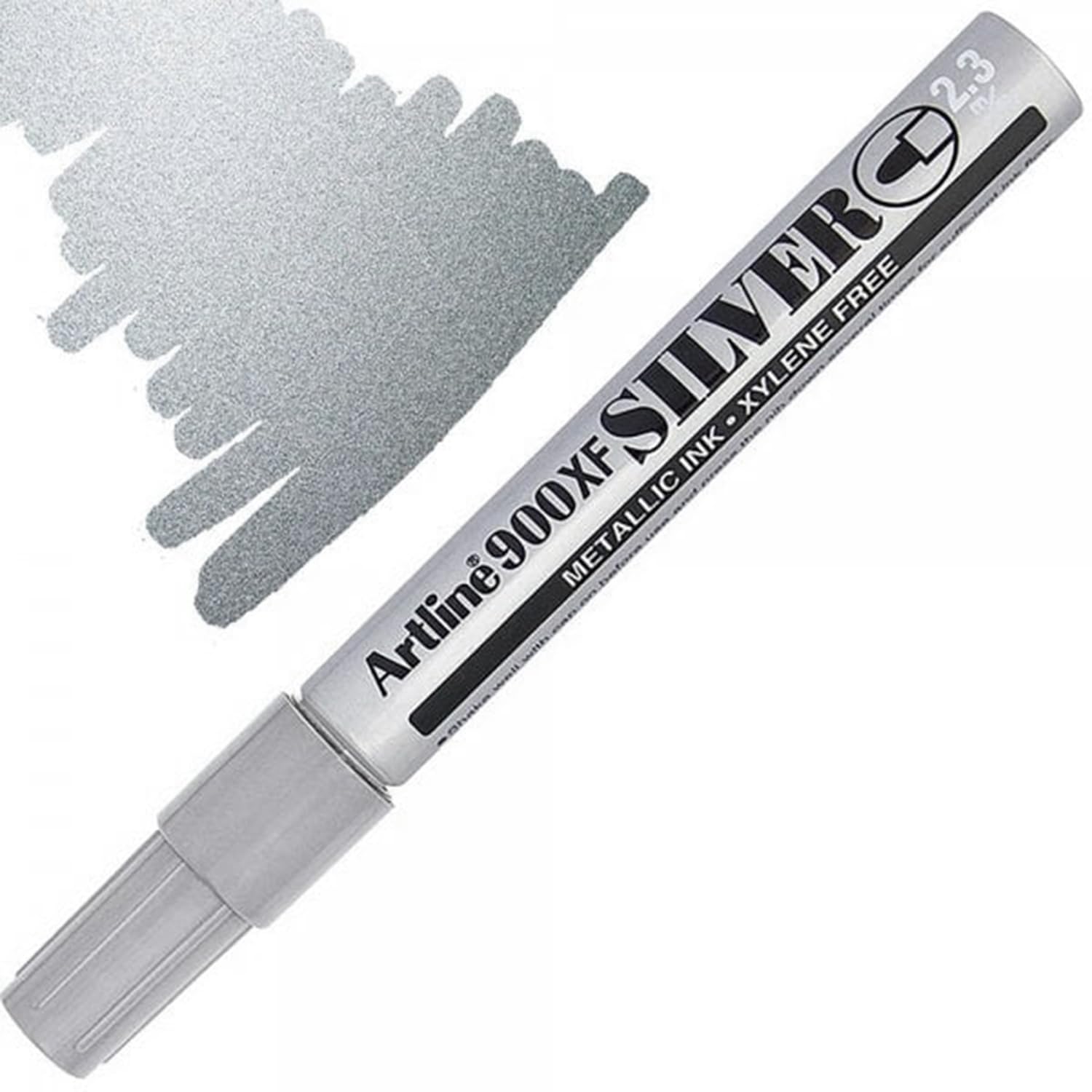 Gümüş Renk Markalama Kalemi Markör Kalıcı İşaretleyici Marker Kalem Metal Plastik Cam Ahşap Yüzey