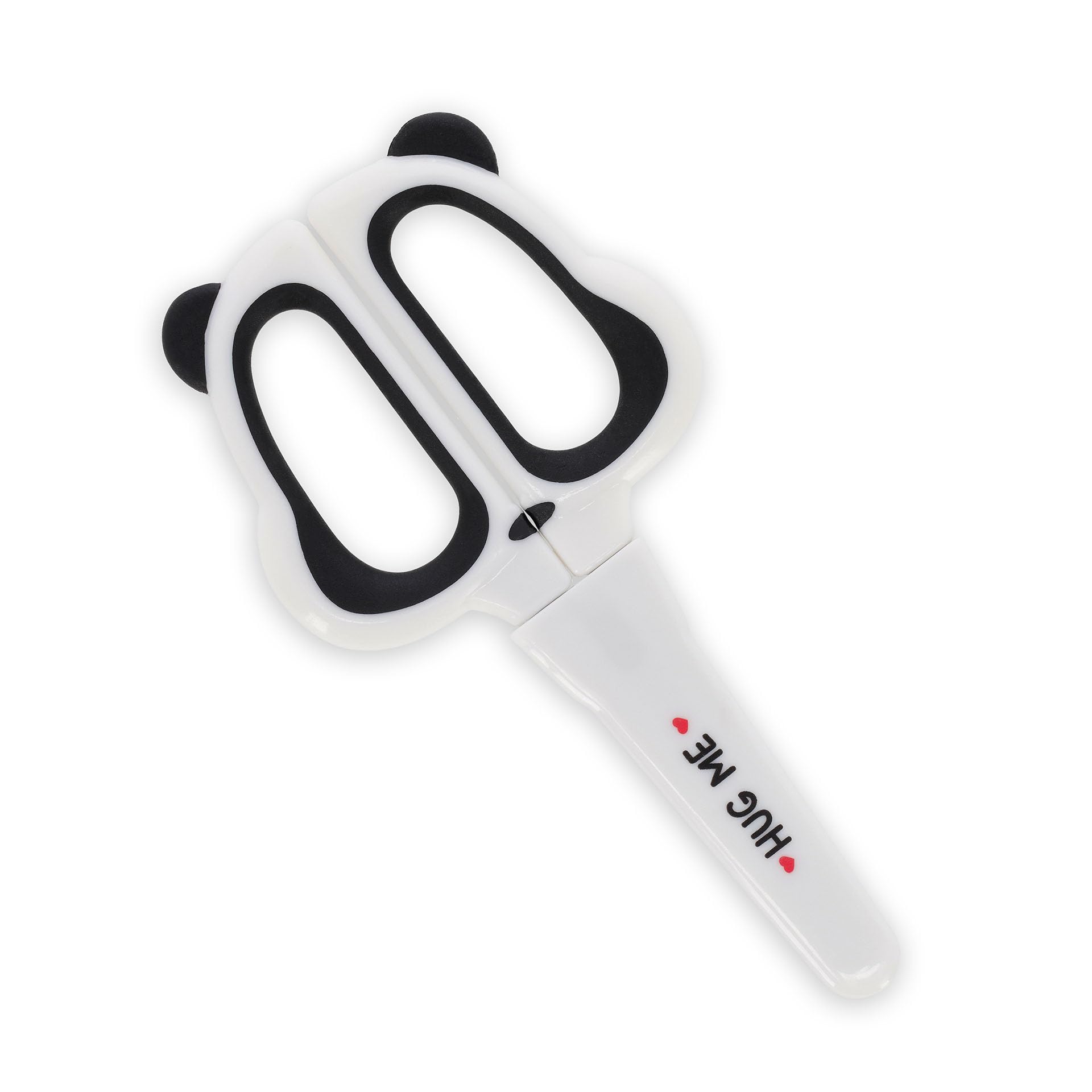 Legami Kids Scissors - Left & Right Handed, Rounded Tip, Safe School Supplies with Blade Case - Panda Theme