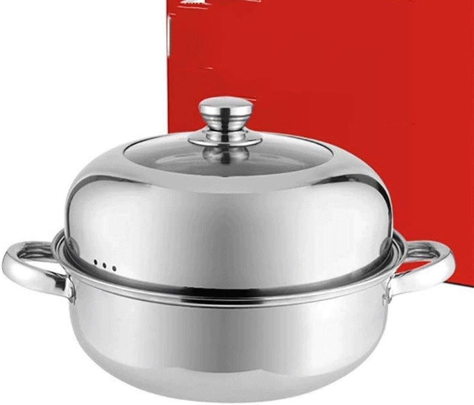 Stainless Steel Boiler and Steamer Set Cookware Pot Saucepot Multi-layer