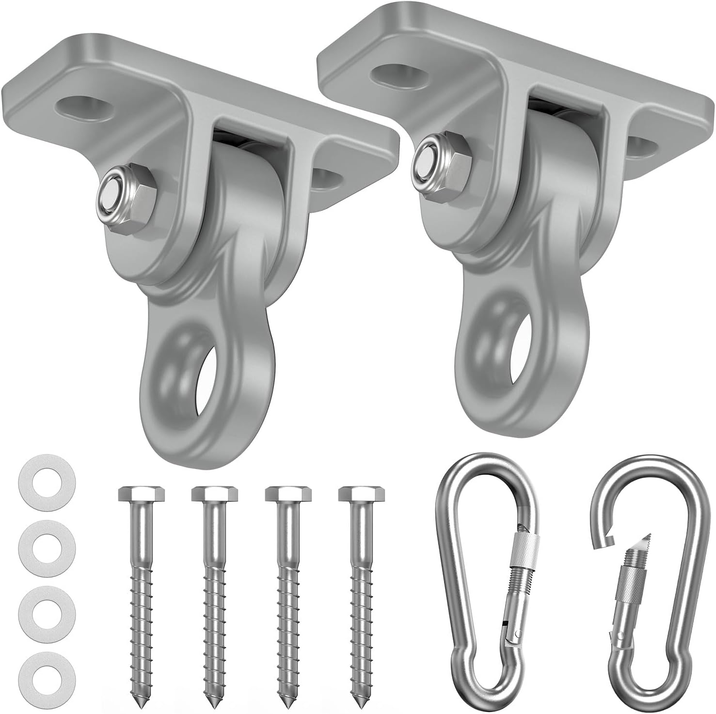 Heavy Duty Swing Hangers, Indoor-Outdoor Hooks, 2-Pack