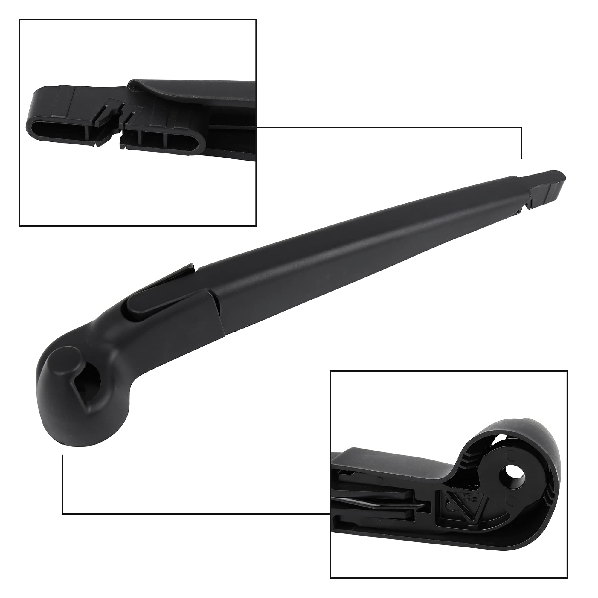 X AUTOHAUX Braccio della lama del tergicristallo posteriore dell'automobile Set 11 285mm