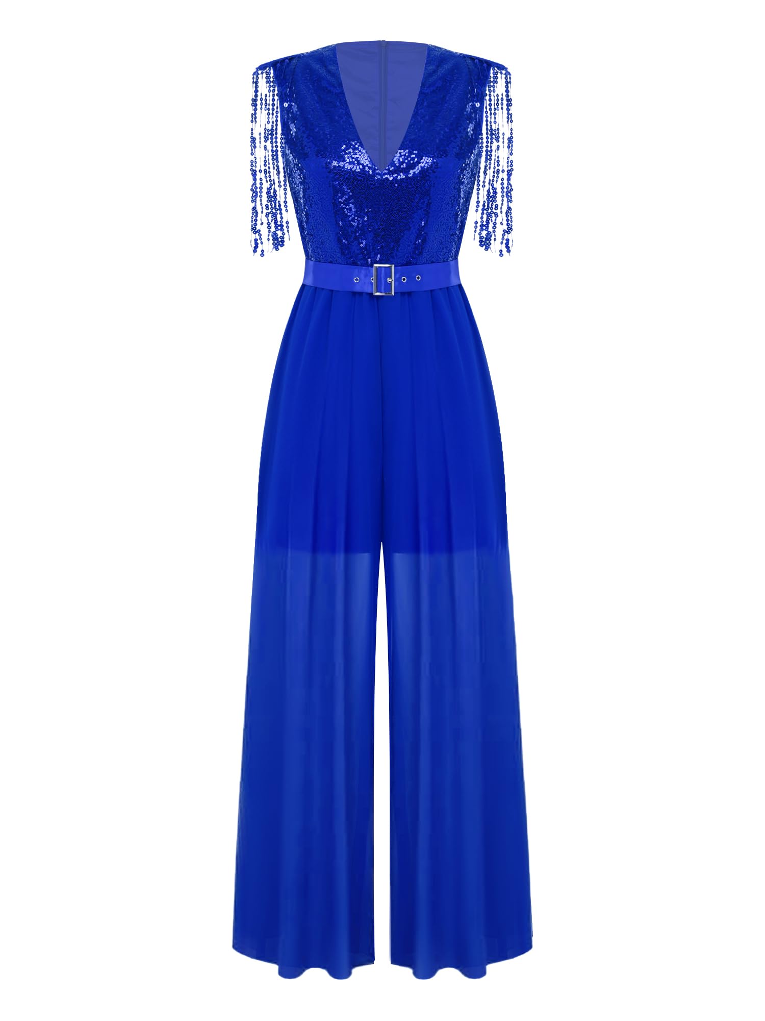 Overol mono largo azul real XL Alvivi para invitada de boda de noche 7