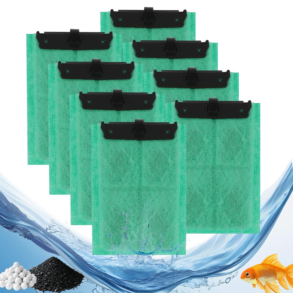 OSDUE Aquarium Filters Cartridge, 8PCS Aquarium Cartridge for EasyCrystal Filter 250/300 Filter Pack, Replacement Filters Cartridges with Activated Carbon