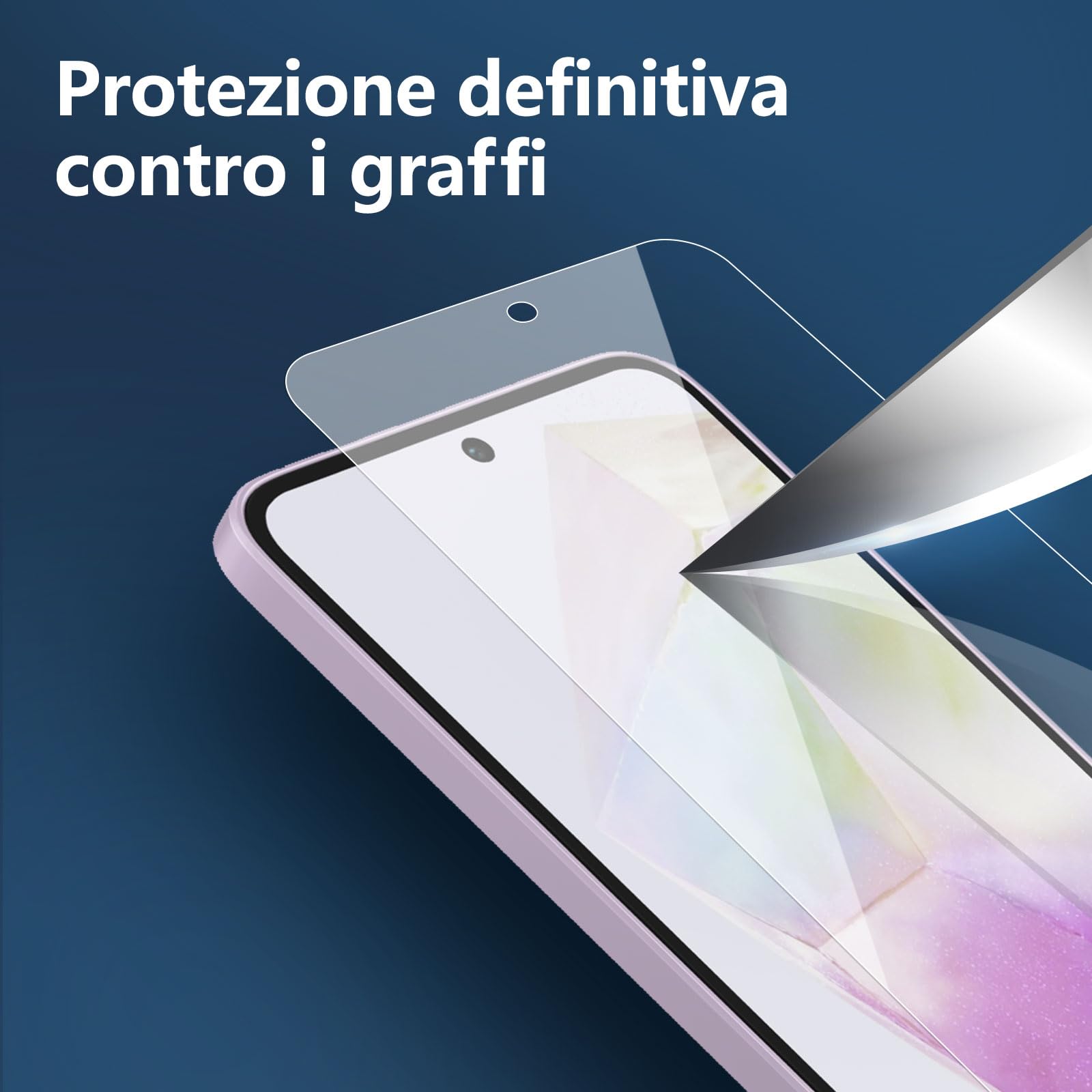 NEW'C 3 Pezzi, Vetro Temperato per Samsung Galaxy A56 5G / A36 5G, Pellicola Prottetiva Anti Graffio, Anti-Impronte, Senza Bolle, Durezza 9H, 0,33mm Ultra Trasparente, Ultra Resistente