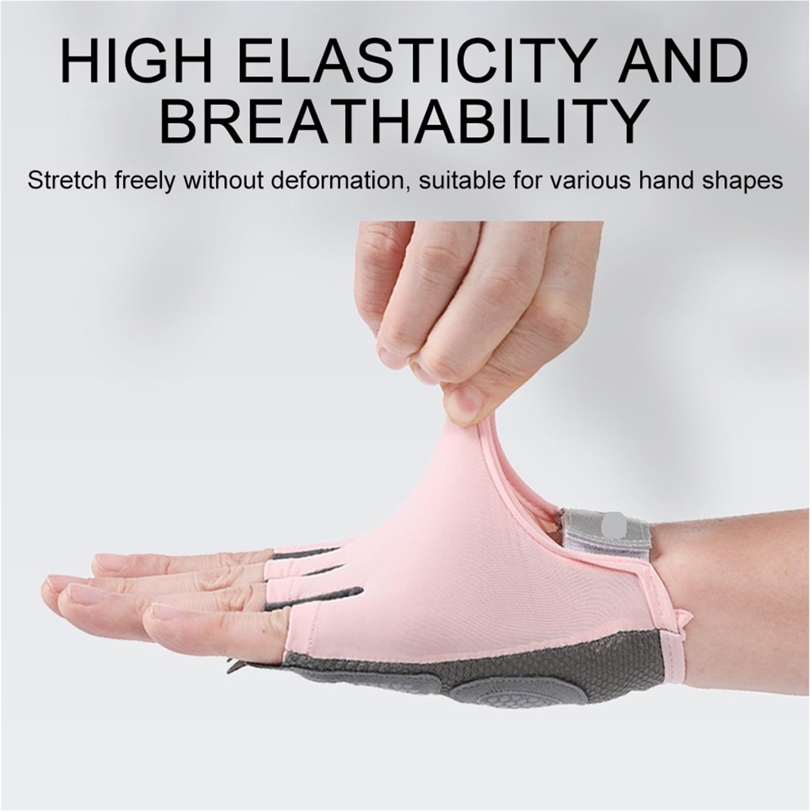 Guanti Da Fitness Guanti for sollevamento pesi, guanti for attrezzatura da palestra, sport all'aria aperta, antiscivolo, mezze dita, traspiranti, elastici, estivi Per Il Fitness