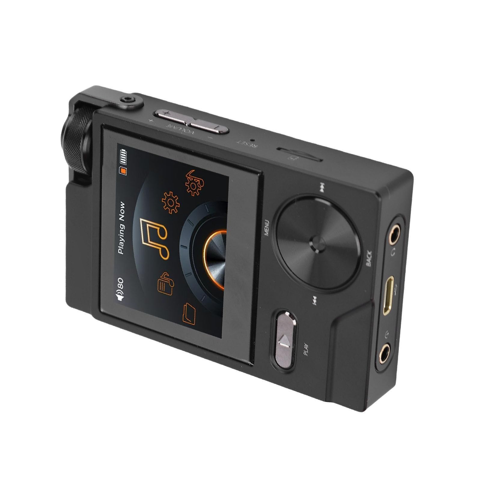 GOWENIC Reproductor de Música Digital de Alta Fidelidad de 64 GB |Soporte DSD FLAC sin Pérdidas, Pantalla de 2 Pulgadas, Reproducción 35H