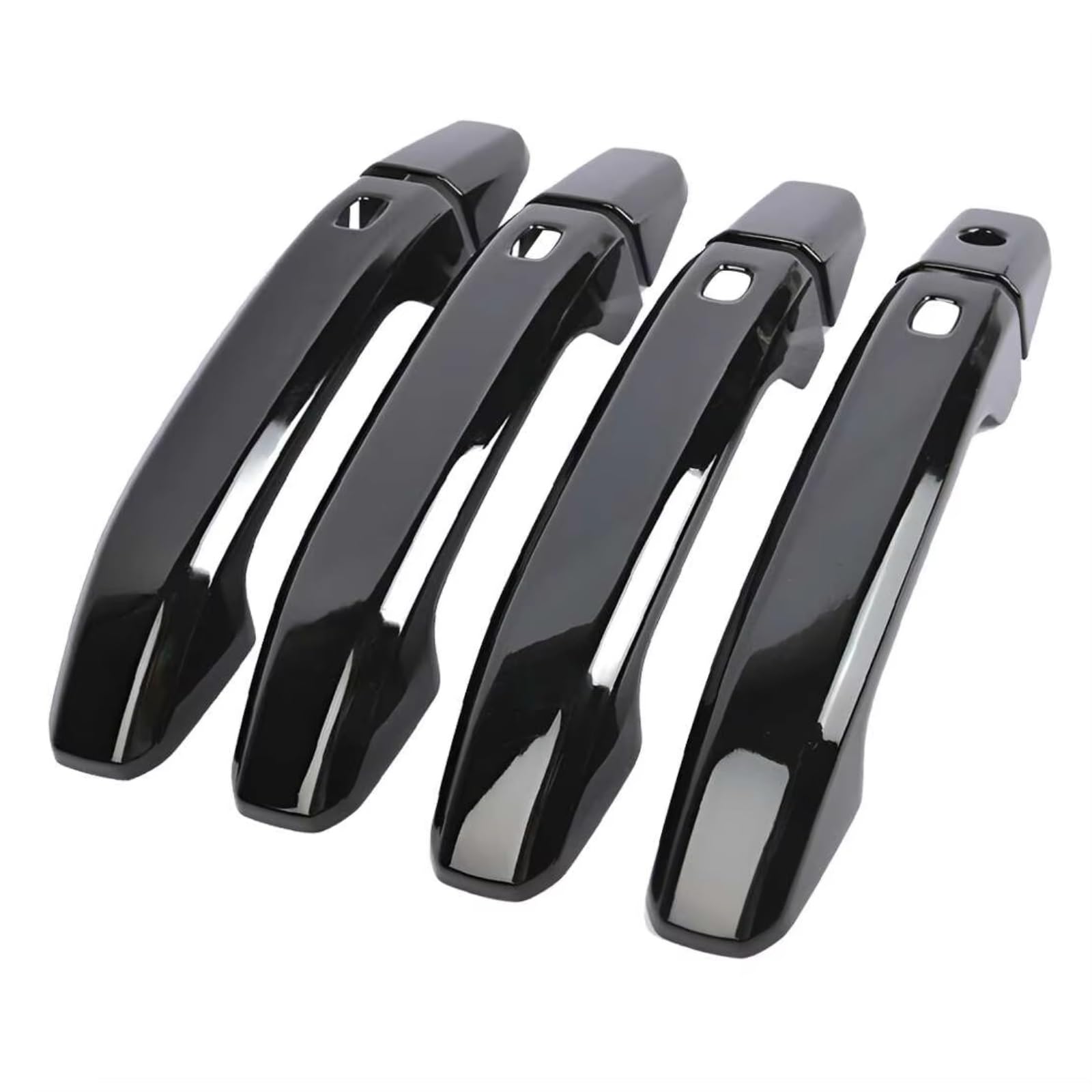 JJRFVBGT Door Handle Trim Compatible with Silverado 2500 HD 2020 2021 2022 for Tahoe 2021 2022 ABS Trims Black Car Exterior Door Handle Cover