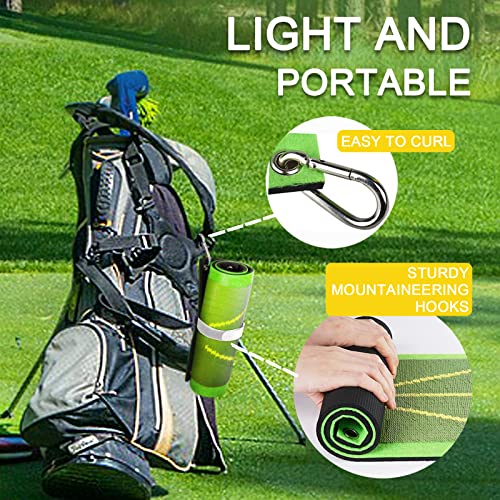 Supmaka Golf Training Mat Tranning Golf Swing Mat - Path Feedbackdivot Board Golf Putting Mat, Newbies Golf Divot Tool, Advanced Golf Hitting Mat For Indoor/Outdoor #TOP5