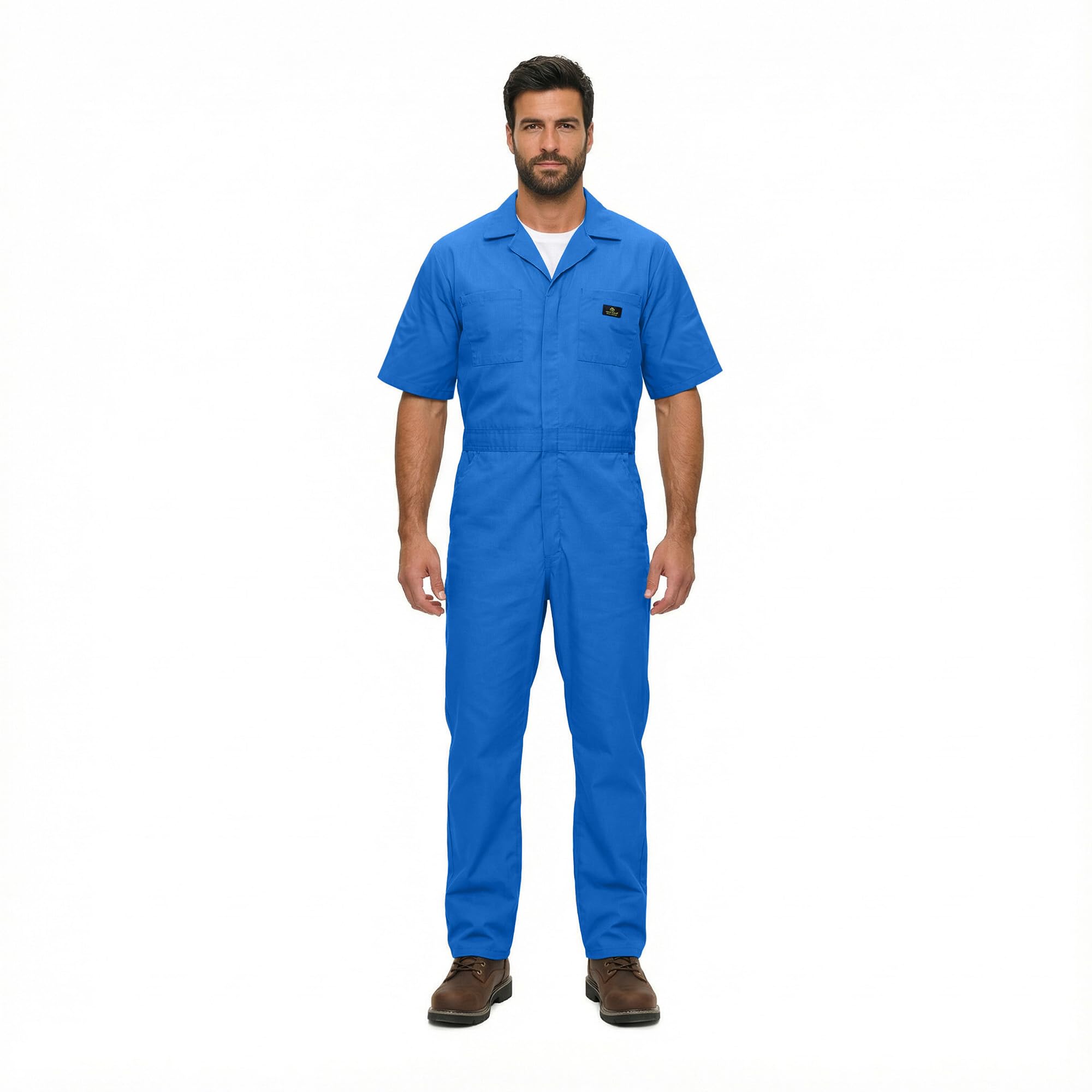 Amazon.com: Natural Uniforms Mens Short Sleeve Zip Up Coverall