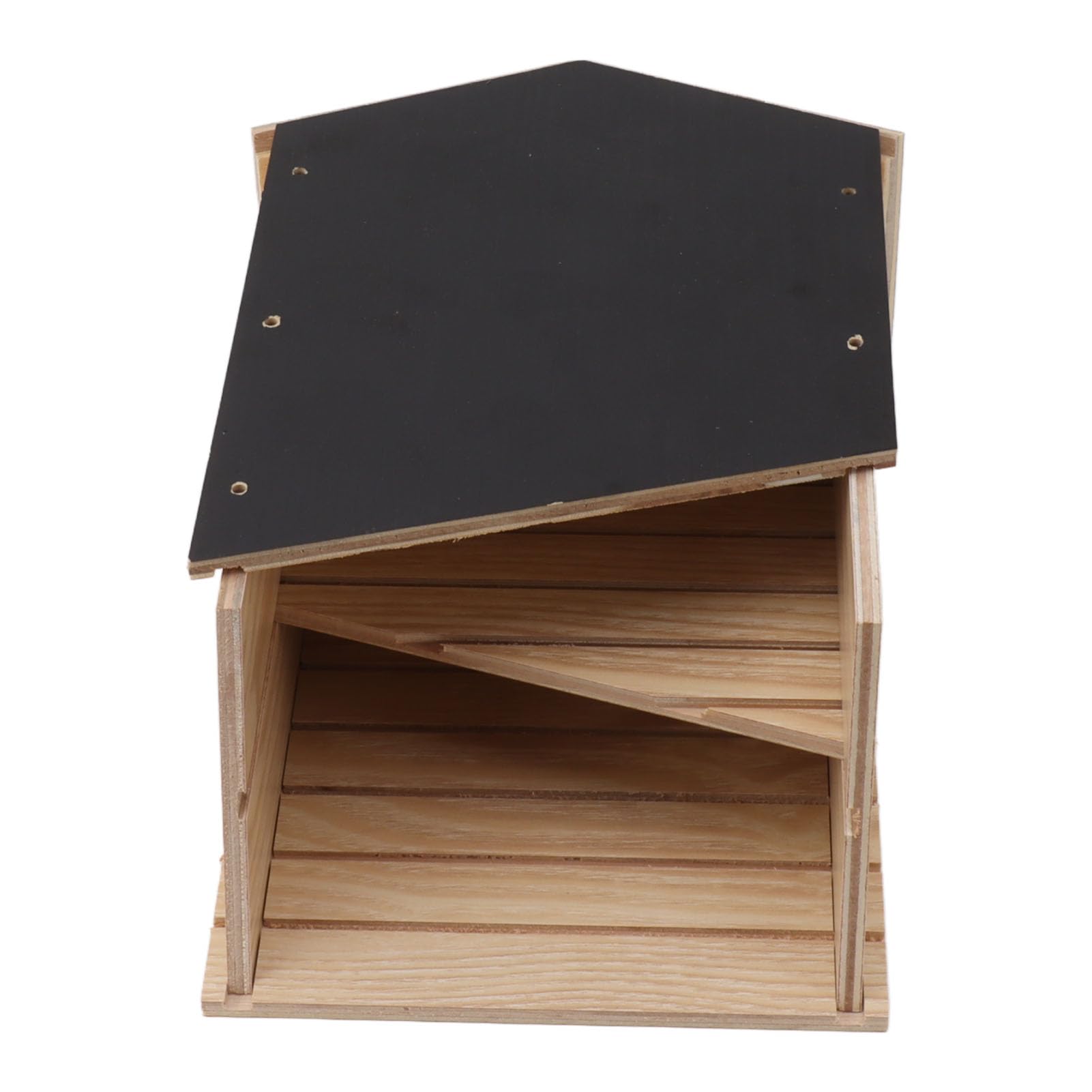 Asixxsix Casa de Murciélagos, Caja de Madera de Doble Cámara para Murciélagos, Resistente a la Intemperie, Fácil de Instalar, Limpia su Jardín de Insectos, 5.7x8.9x3.5in