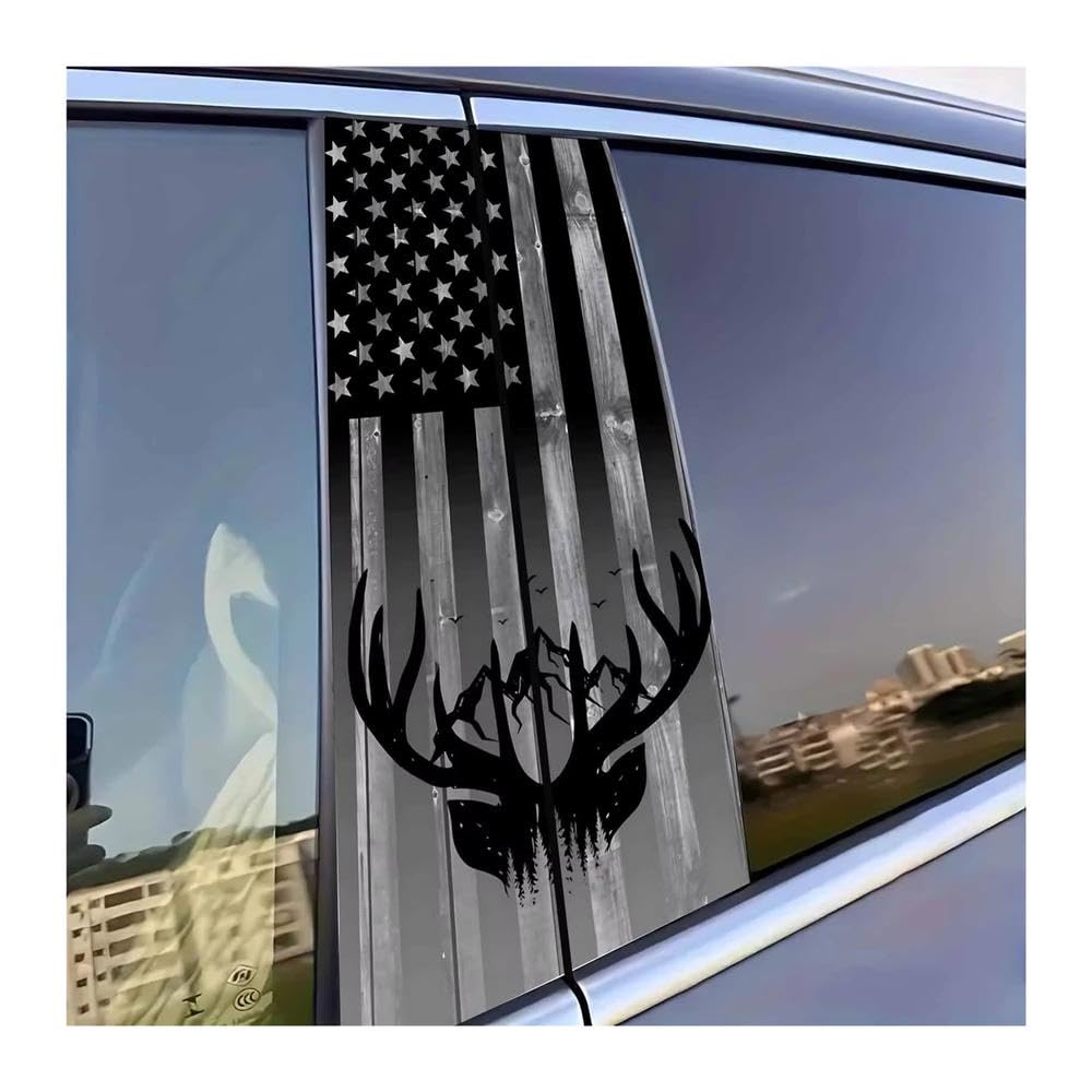 Bertdcx One Color Car Stickers Featuring Antler Designs With Anti Scratch Function Suitable Auto Parts