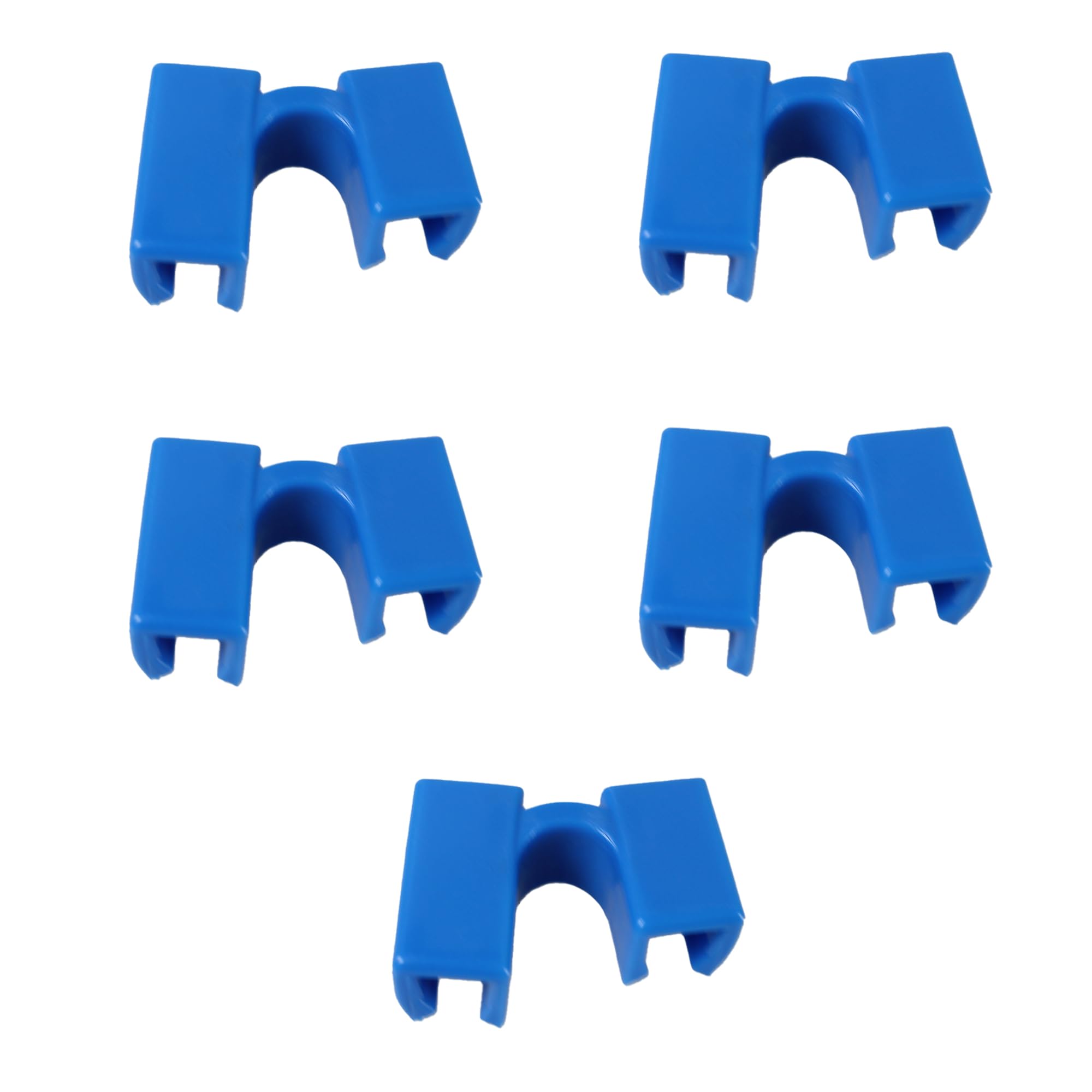 esahpss 5 Pairs Reusable Chopstick Helpers, Non-Slip Chopstick Helpers - Adult Training Chopsticks with Replaceable, Heat-Resistant Alloy Holders and Clips (Blue)