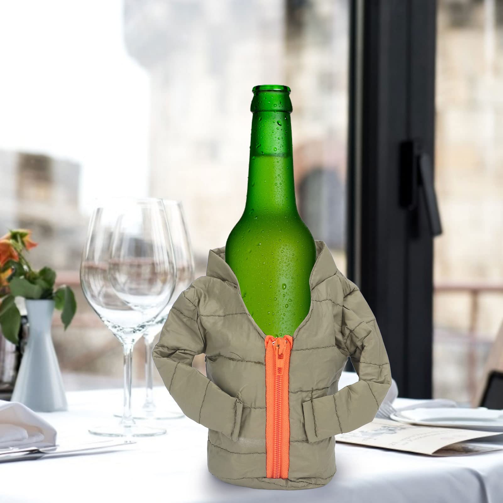 ciciglow Beverage Jacket, Insulated Beer Bottle Holder Soda Drink Beer Can Colder Sleeve for 12oz Cans - Image 3