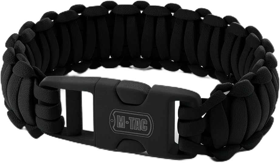 M-Tac Paracord Bracelet – Tactical Survival Wristband with Fastex Buckle – 7-Strand Cord for Hiking, Camping, Emergency Use