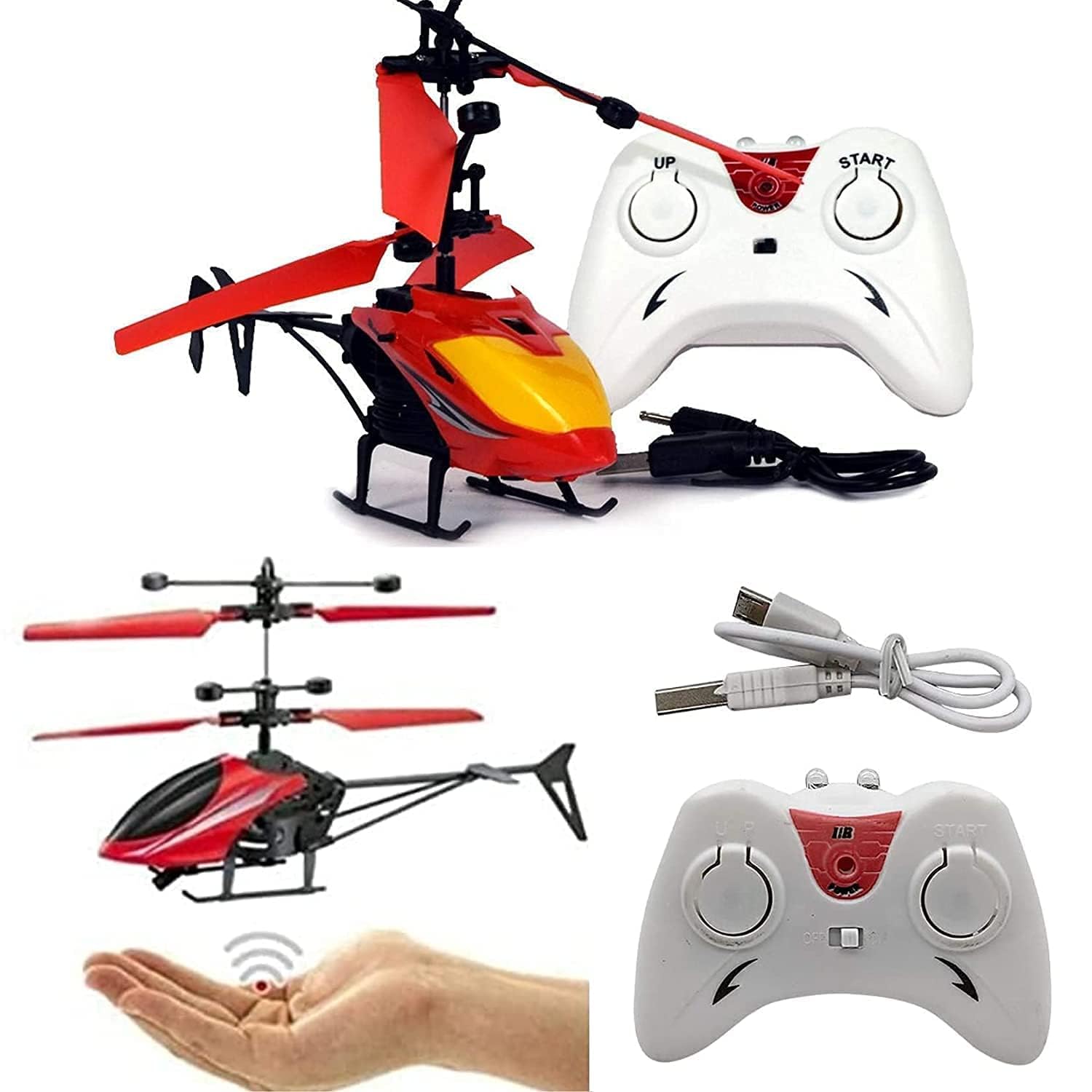 Toys Treasure 2 in 1 Remote/Hand Controlled Toy Flying Helicopter for Indoor Use (B0B4WHD72K) Amazon Price History, Amazon Price Tracker