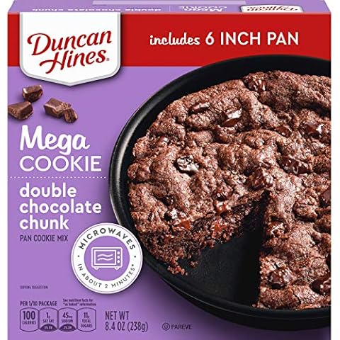 Duncan Hines Mega Cookie Double Chocolate Chunk Pan Cookie Mix Cover