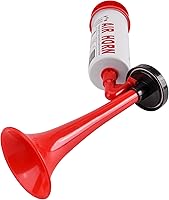 Vista 6 de Bocina de aire portátil de mano, bocina de bomba de aire de aluminio + ABS portátil, bocina de seguridad de ruido fuerte para botes, coches, eventos
