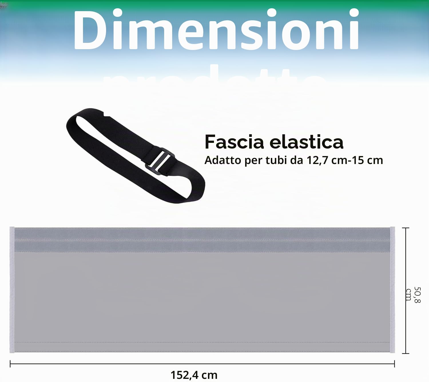 150X50CM Copri Tubo Condizionatore Portatile - Wrap Per Uso Domestico AC Con Manicotto Per Tubi Flessibile Accessori Aria Condizionata-Condotto di Scarico AC Isolamento di Sfiato