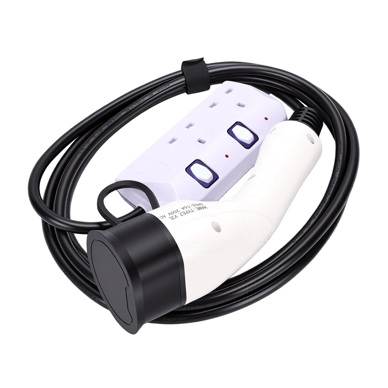 aqxreight Adaptador de Vehículo a Carga Tipo 2, 9.84 Pies, 16A, IP55, 7