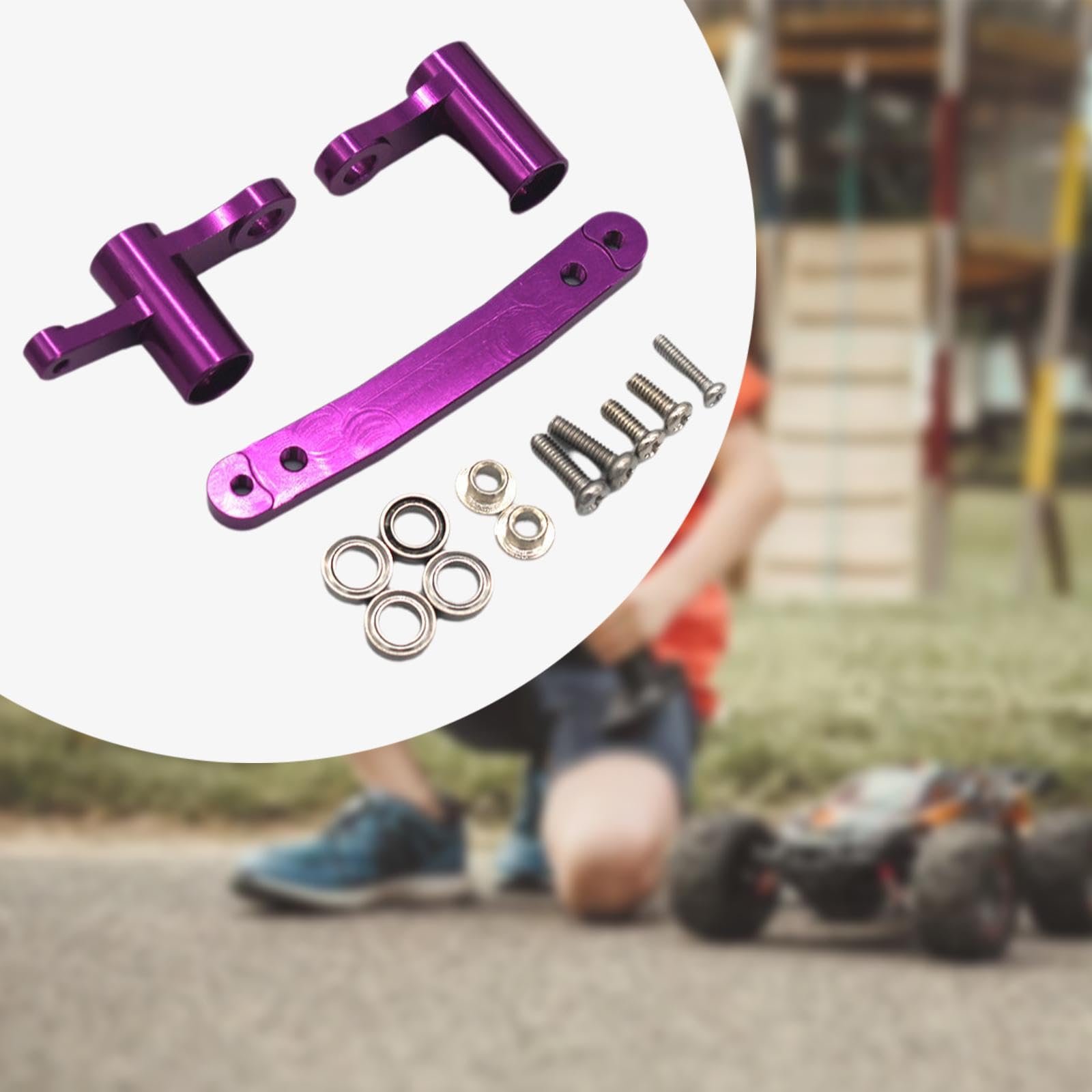 Kit Sterzo per Auto Radiocomandata, Pezzi di Ricambio per I Modelli 16101 E 16102, Viola