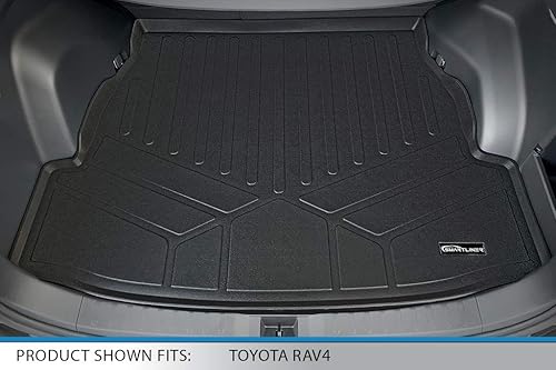 Miniatura 5 de SMARTLINER Juego de 2 filas y revestimientos de carga para todo tipo de clima, compatibles con Toyota RAV4 2019-2025