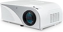 GPX Mini Projector, 8.7 x 6.5 x 3.54 Inches, White PJ308W
