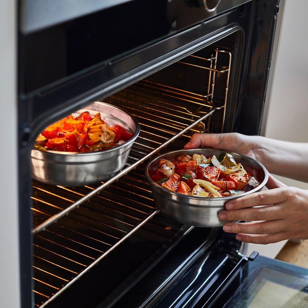 BLACK + BLUM Contenitore per pranzo in acciaio inox per microonde medio, 900 ml