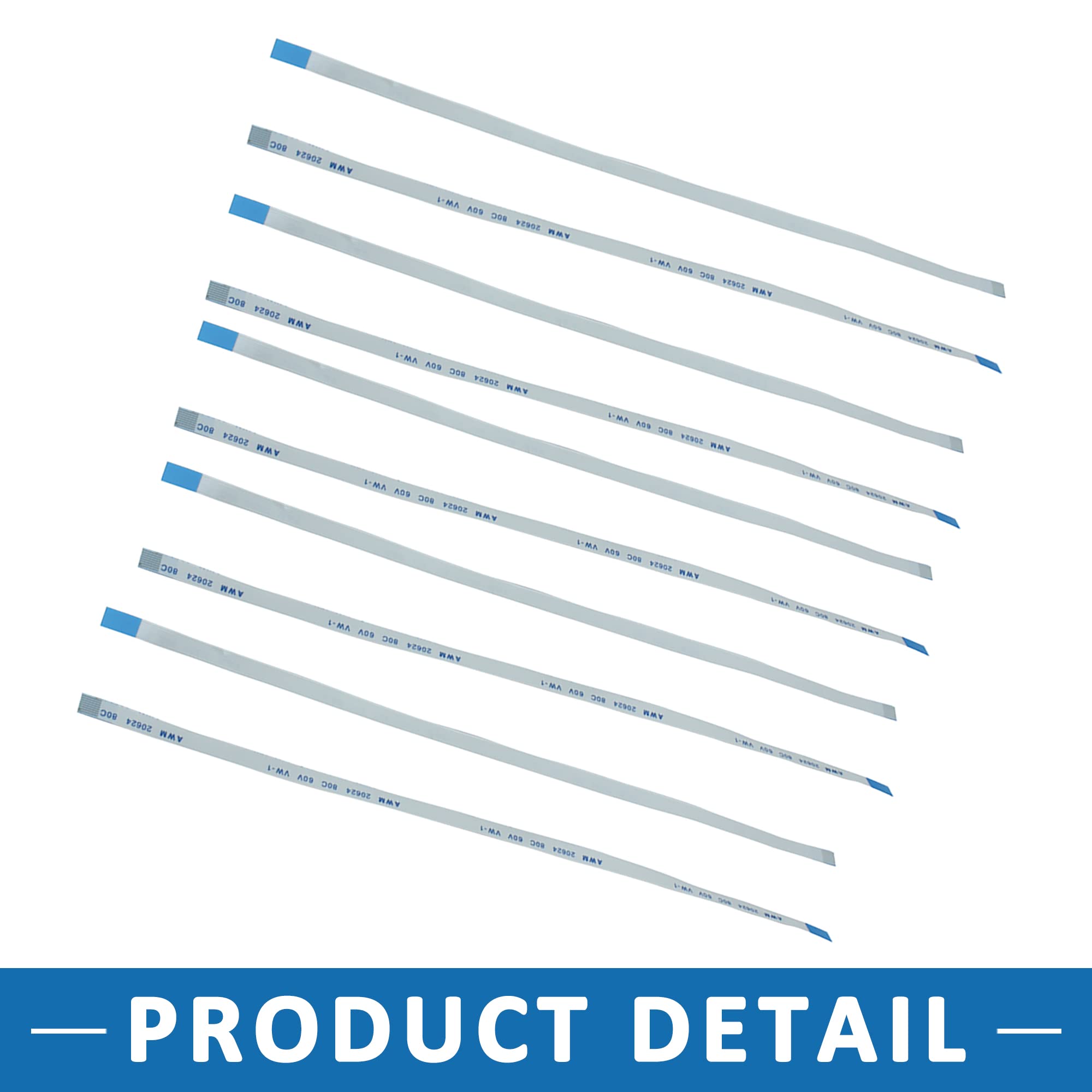 A ABSOPRO Piatto Cavo Flessibile 200mm 0.5mm Passo 8 Pin AWM 20624 80C 60V