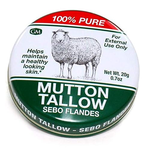 Germa Mutton Tallow Cream - Crema hidratante 100% pura de flandes de sebo para manos y alivio de quemaduras solares, cuidado de la piel de adultos,