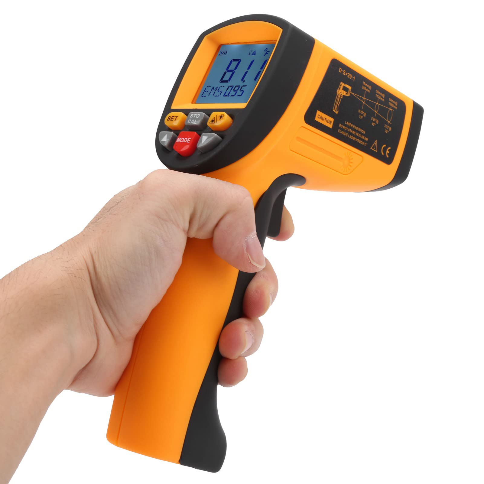 Termómetro Infrarrojo sin Contacto GM1150 Medidor de Temperatura Preciso para Uso Industrial Rango de -30 ℃ a 1150 ℃