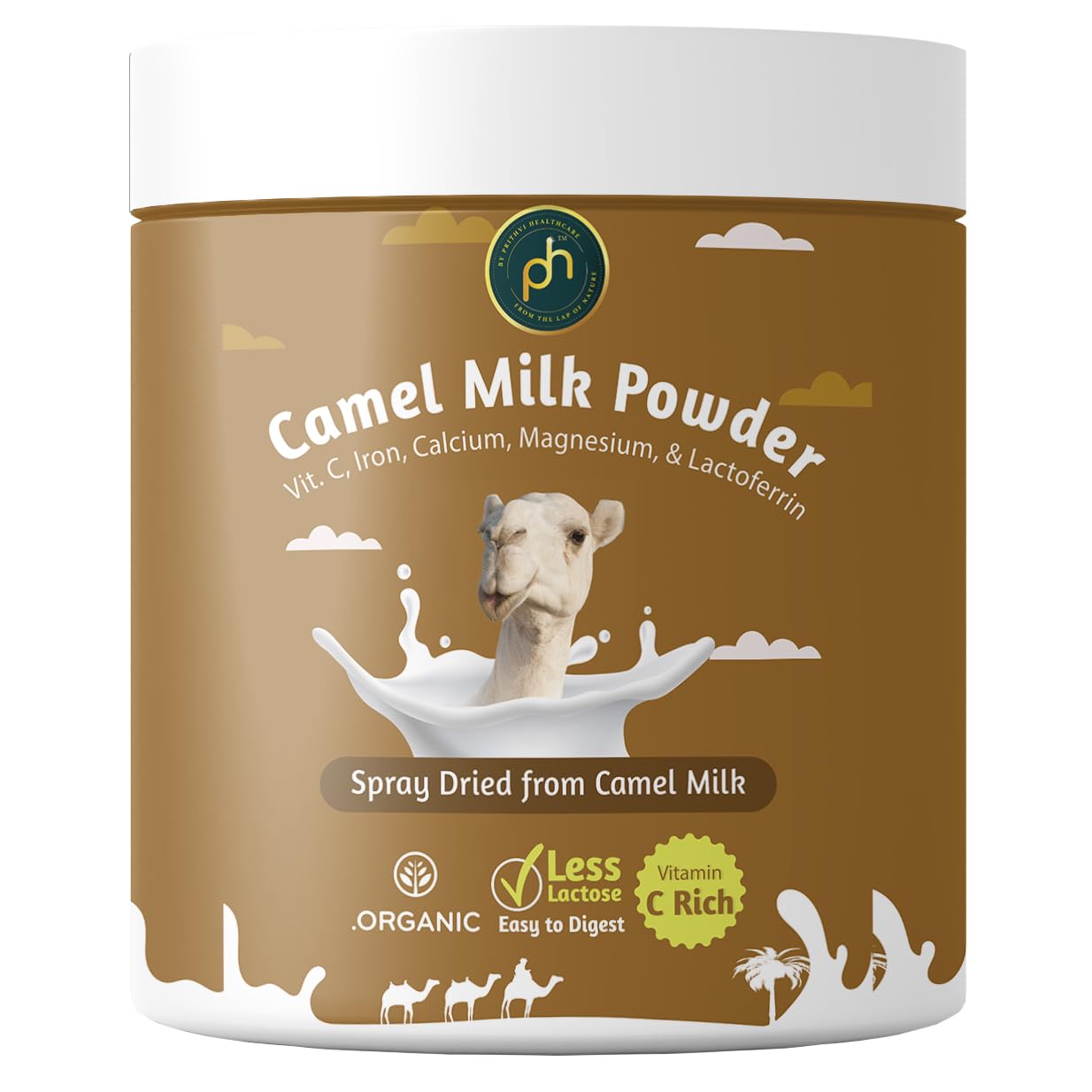PH Camel Milk Powder 200g | Spray dried | Rich in Vitamic C | Less Lactose | Good for brain and nervous system | Natural & Nutrient-Rich (No Additives, Gluten-Free)-image-21