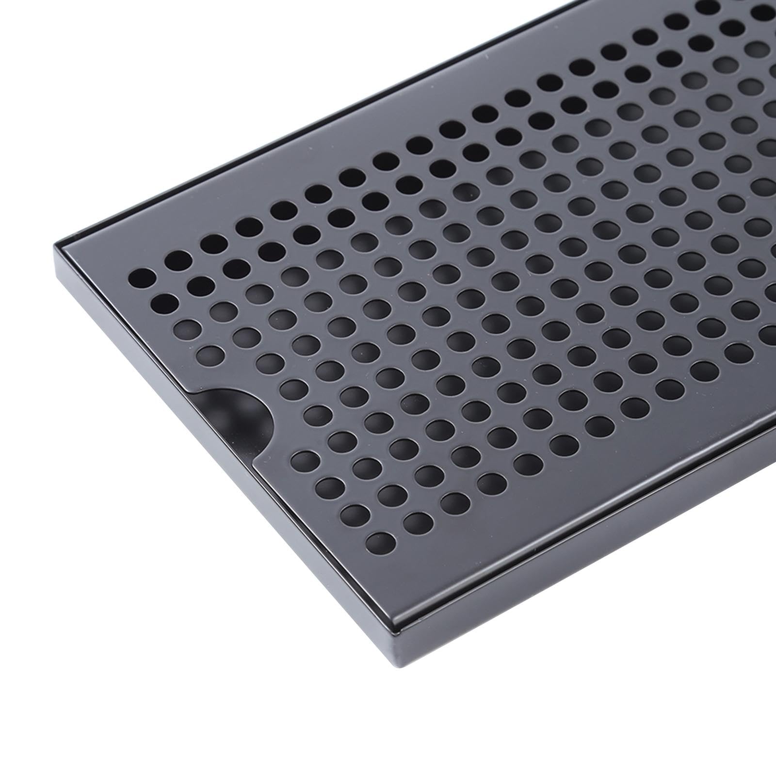 Bandeja de Goteo con Amplio Espacio para Accesorios Bandeja de Servicio con Drenaje Bandeja Portátil para Agua Adecuada para Cocina Restaurantes, 40x17.5x1.5cm