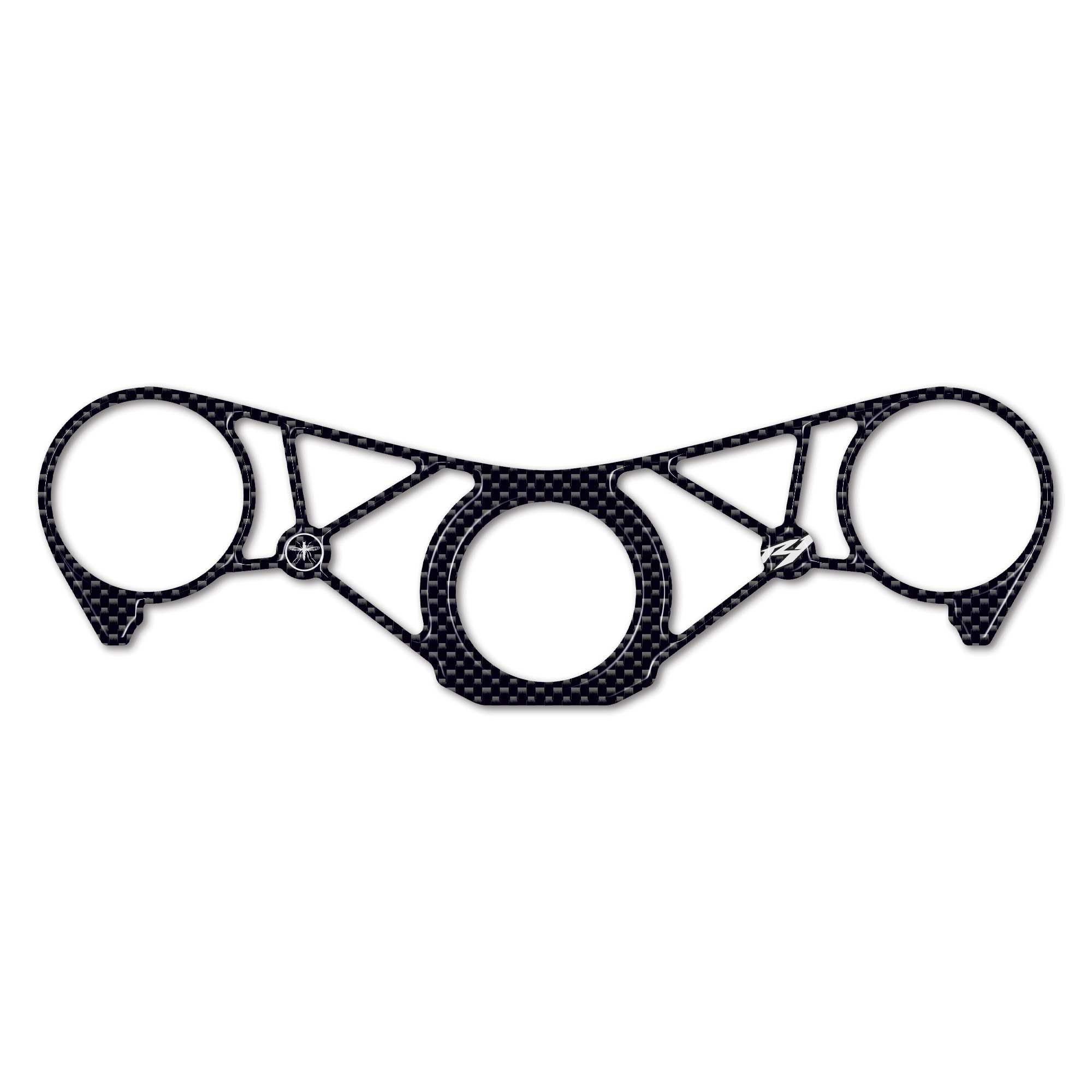 Labelbike – Adesivo Resina 3D Protezione Piastra Forcella Per YAMAHA R1 2007-2008 – Made In Italy