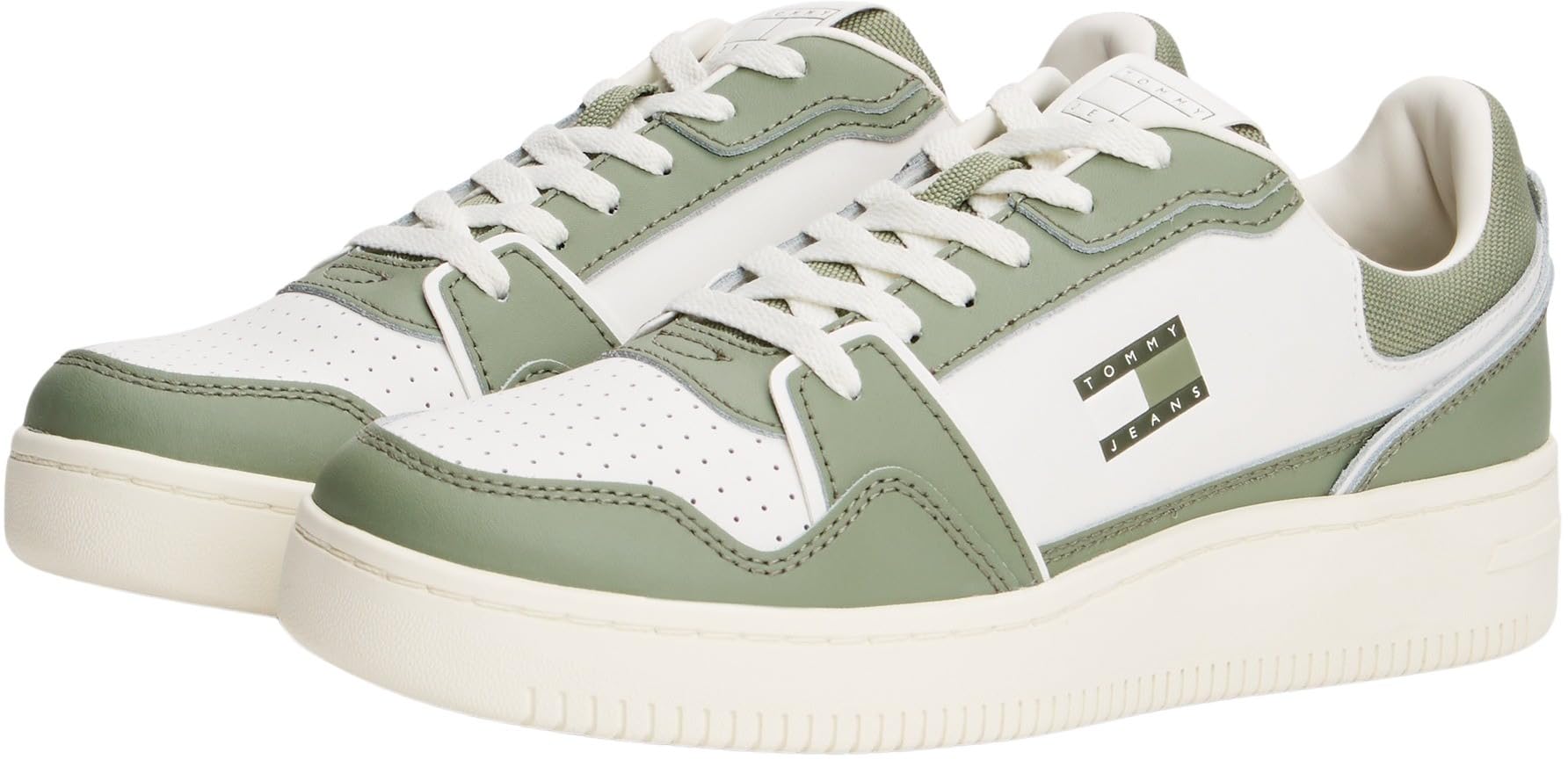 Tommy Jeans Uomo Sneakers con Suola Preformata Retro Basket Profilo Basso
