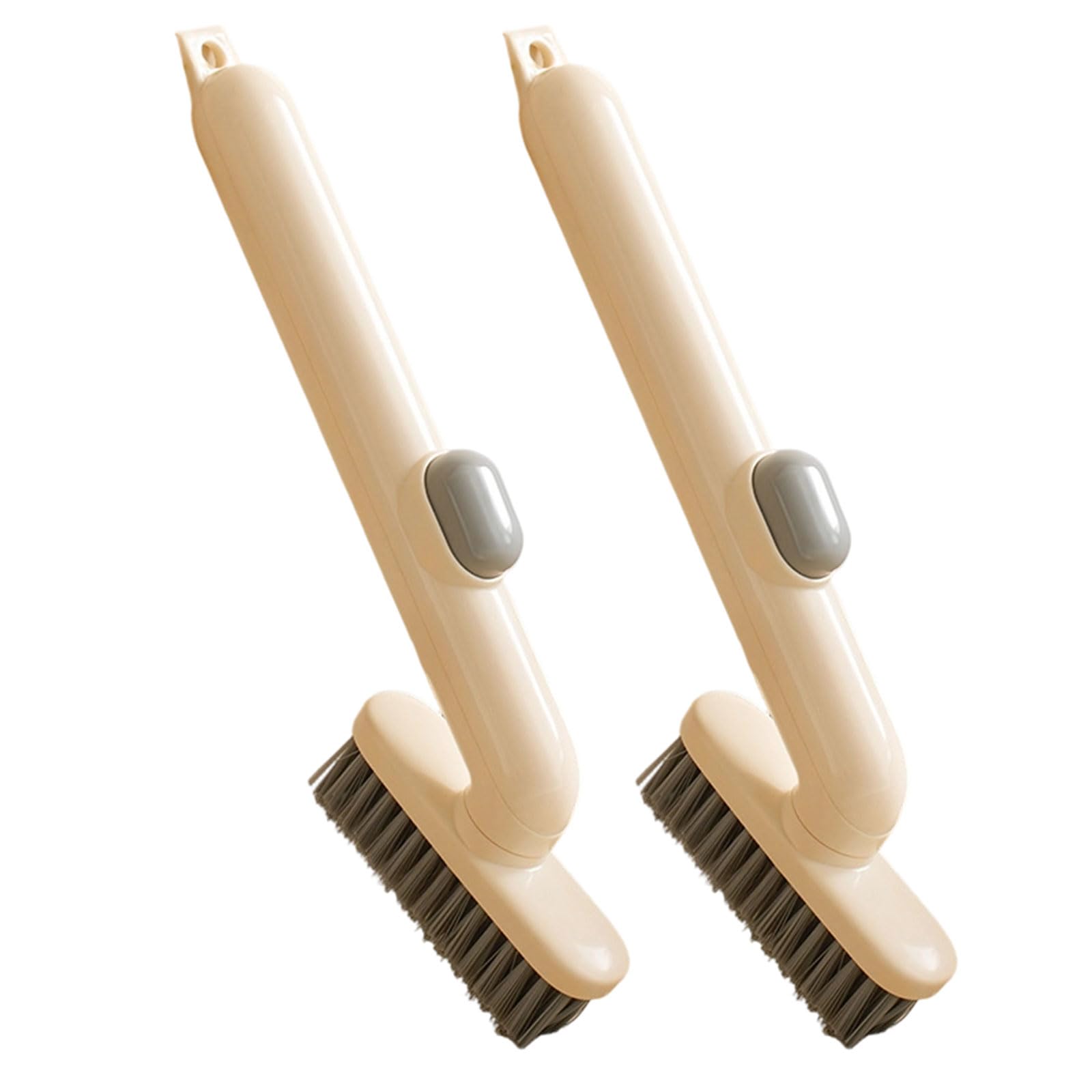 Space Saving Rotating Scrub Brush 2PCS for Stubborn Stain of Tiles Sinks and Bathroom Floor Window Crevices Corner Cleaning Brush