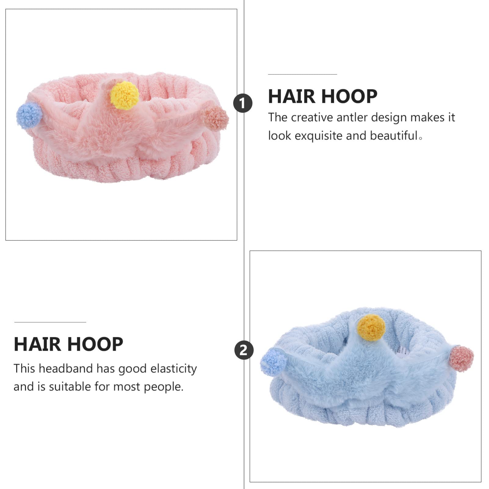 FOMIYES 9piezas Diademas De Coral Fleece Para Mujer Bandas Elásticas Para Maquillaje y Spa Accesorios Para Lavado Facial y Ducha Diseño Chic y Cómodo