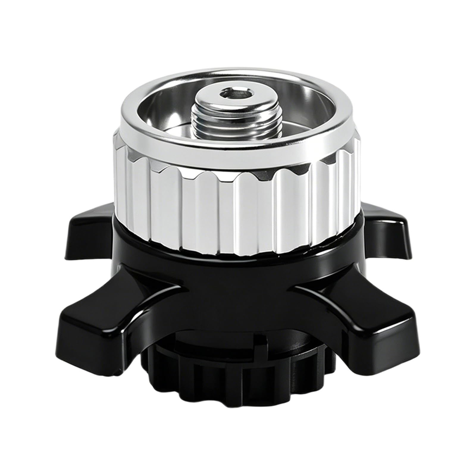 1 x Valve Cartridge Adapter for Easy-Click / CV, Cooker Accessories, Gas Cartridges Adapter, Gas Cartridges Transition from Bayonet Lock to 7/16 Inch Screw Thread Connection, for Camping and Outdoor