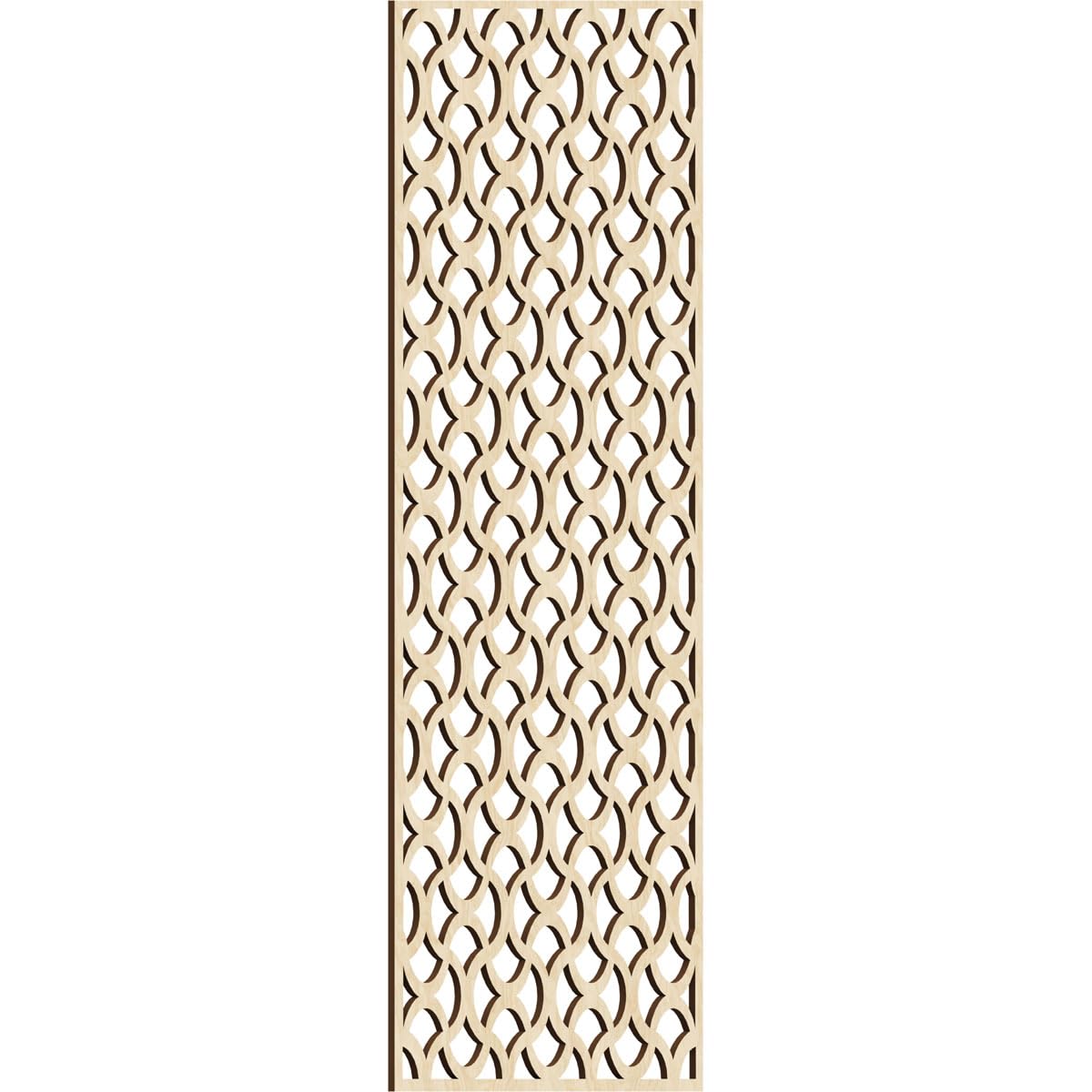 Resort Decorative Pierced Fretwork Wood Wall Panels, 23 3/8"W x 59 3/8"H x 3/8"T, Birch