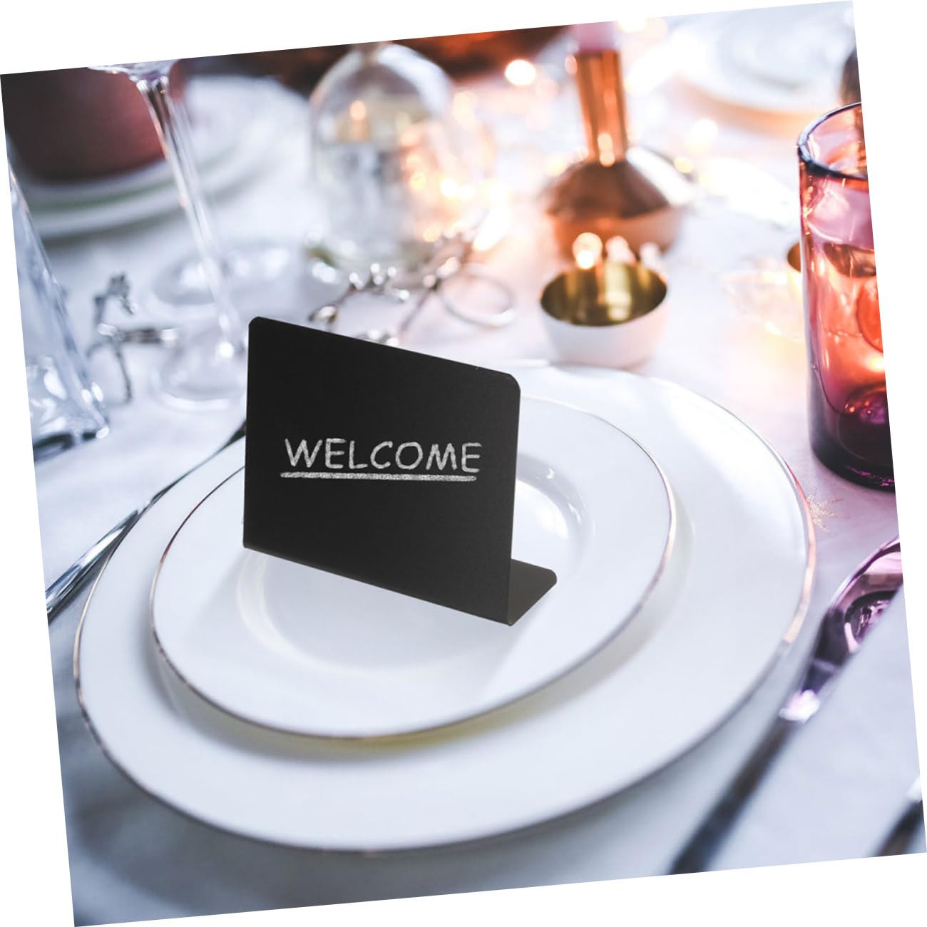 TEHAUX 50stücke Mini Schiefertafeln Für Restaurants Multifunktionale Tischtafeln Beschriftung Von Speisen Und Preisen Für Hochzeiten Und Partys