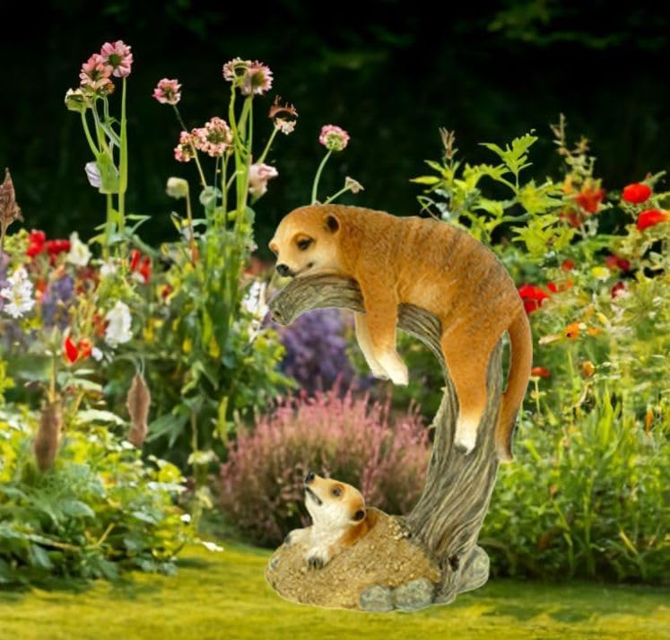 Statuetta Lepre Da Giardino In Poliresina - 22x14x16 Cm - Decorazione Coniglietto Per Esterni - Foto 5