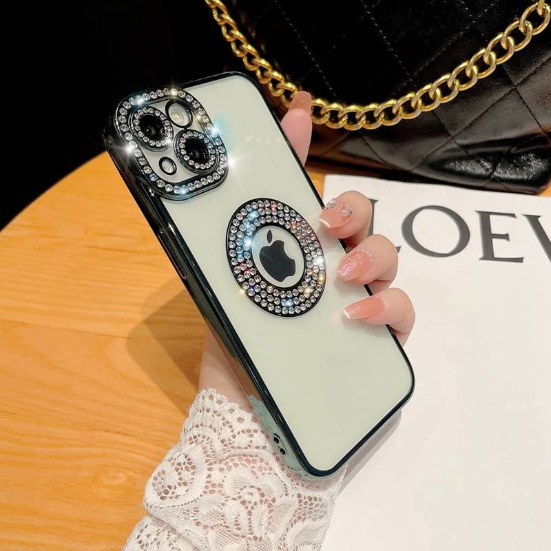 LuxuryKase Logo Hole, Bling Rhinestone, Glitter Diamond, Soft Case Cover for iPhone 15 Plus (TPU | Green) (B0CM8M84Z1) Amazon Price History, Amazon Price Tracker