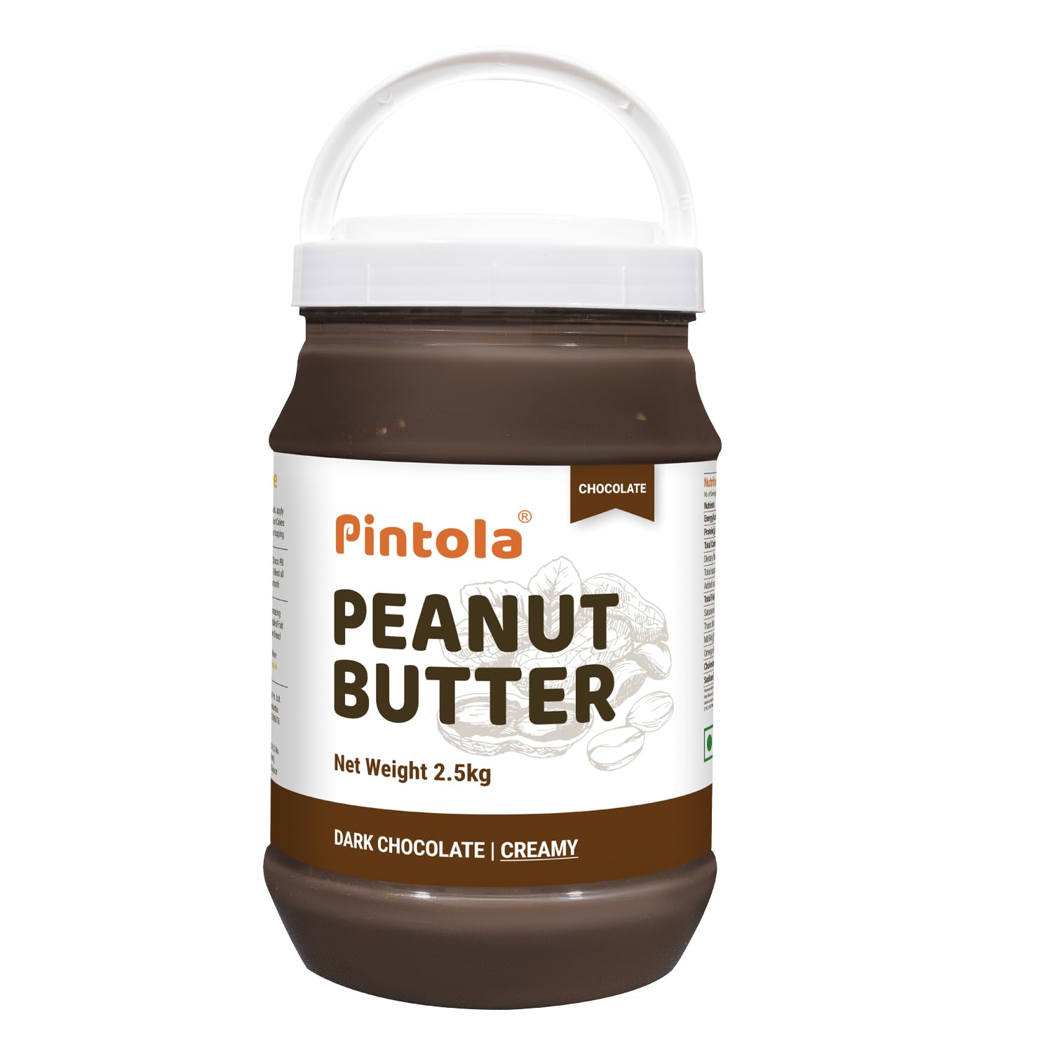 Pintola Chocolate Peanut Butter Creamy 2.5kg