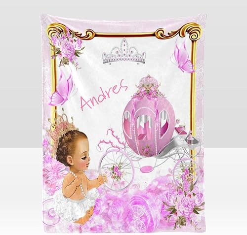 Miniatura 8 de Manta de bebé personalizada con nombre de oso rosa con nombre, manta de forro polar personalizada para niños y niñas, tapiz de cumpleaños de 30 x 40