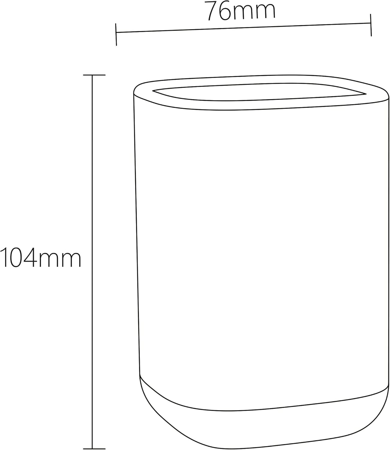 Sealskin Mind Toothbrush Tumbler freestanding Dark Green, B x H x T: 75 x 111 x 75 mm