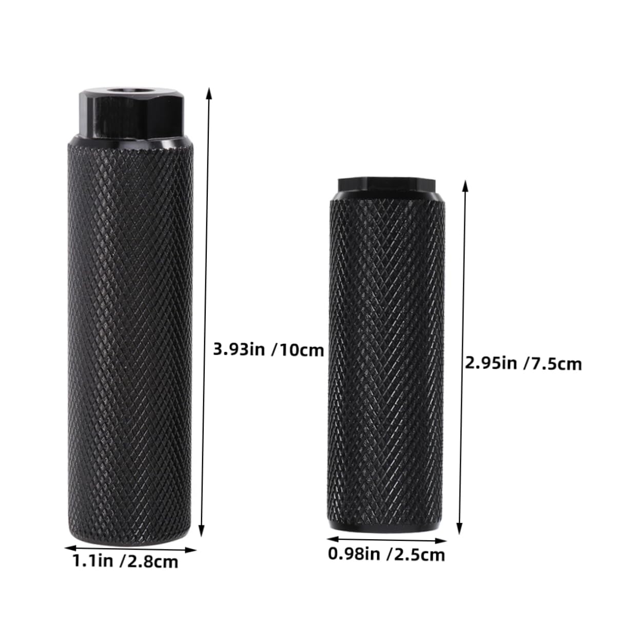 NAMOARLY E-Bike u Slot Rear Pedals 4 Sturdy Bike Pegs for Enhanced Comfort Aluminum Alloy Easy to Install Detachable Accessories