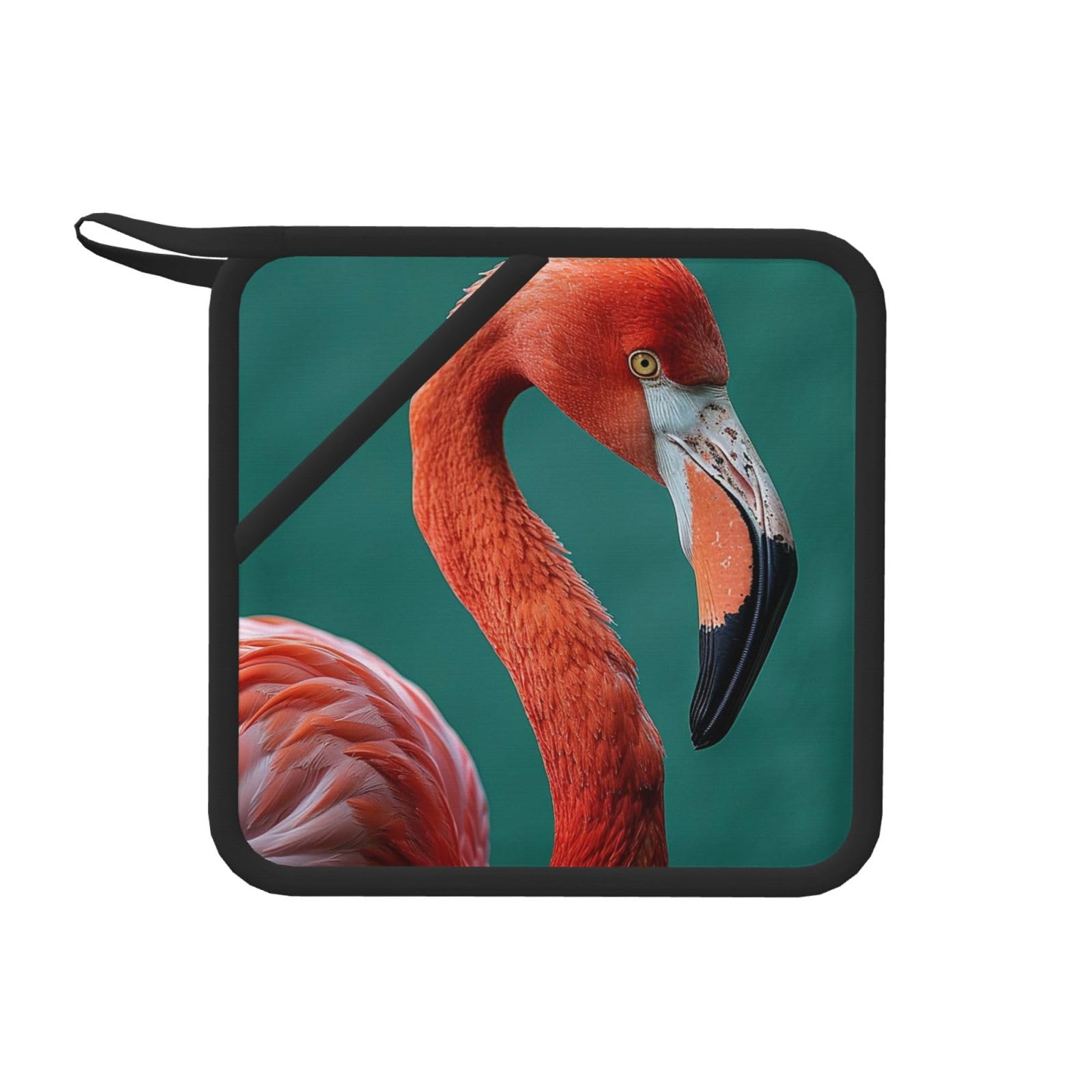 Pot Holders Set of 2 Kitchen Heat Resistant Potholders Flamingov Silicone Aunty-hot Pad Cotton Lining Oven Hot Pads for Cooking Baking BBQ Microwave Kitchen