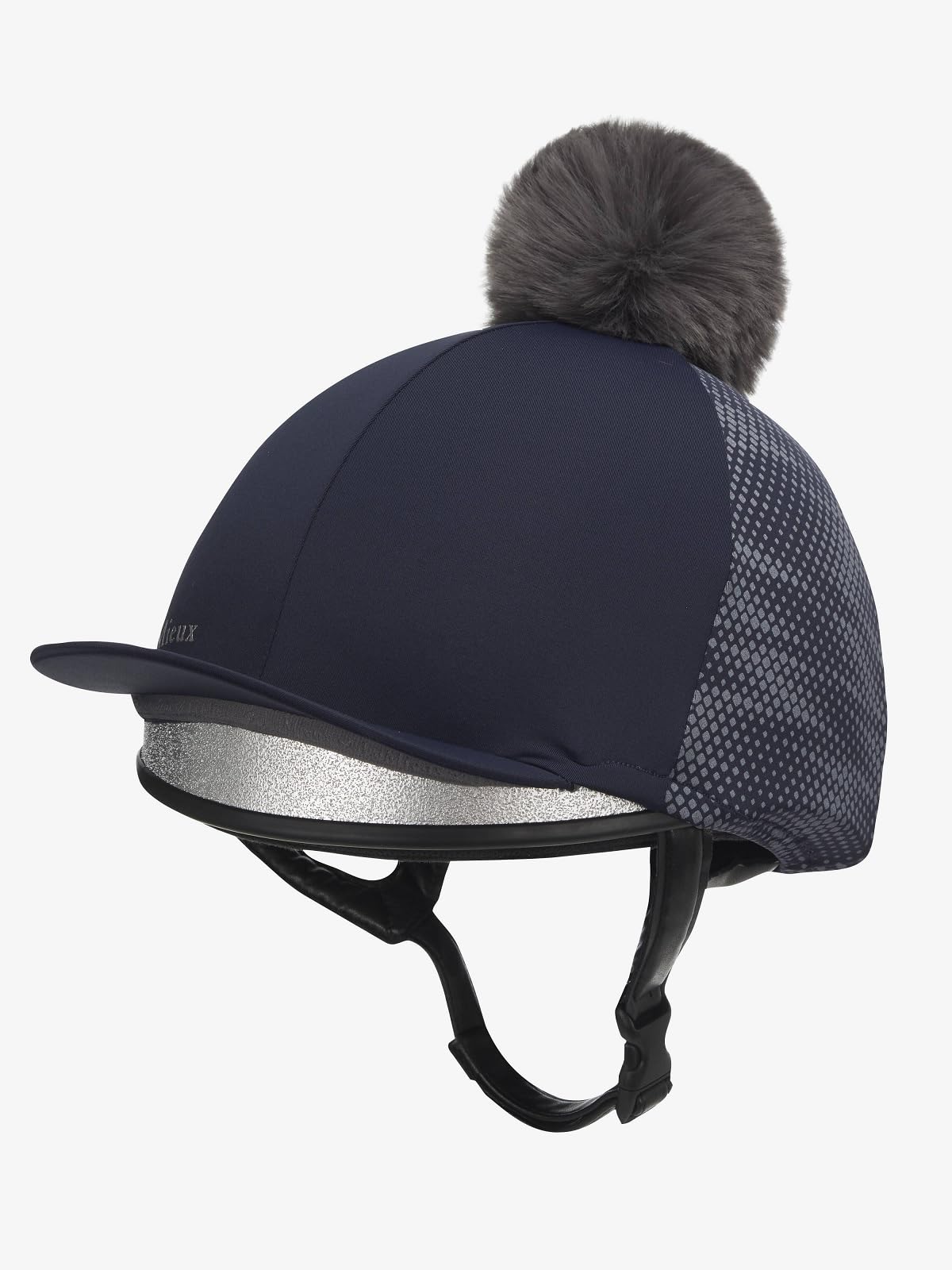 LeMieux Eleanor - Gorro reflectante de seda, color azul marino