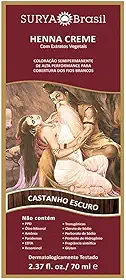Tint Creme Henna Surya Castanho Escuro 70Ml