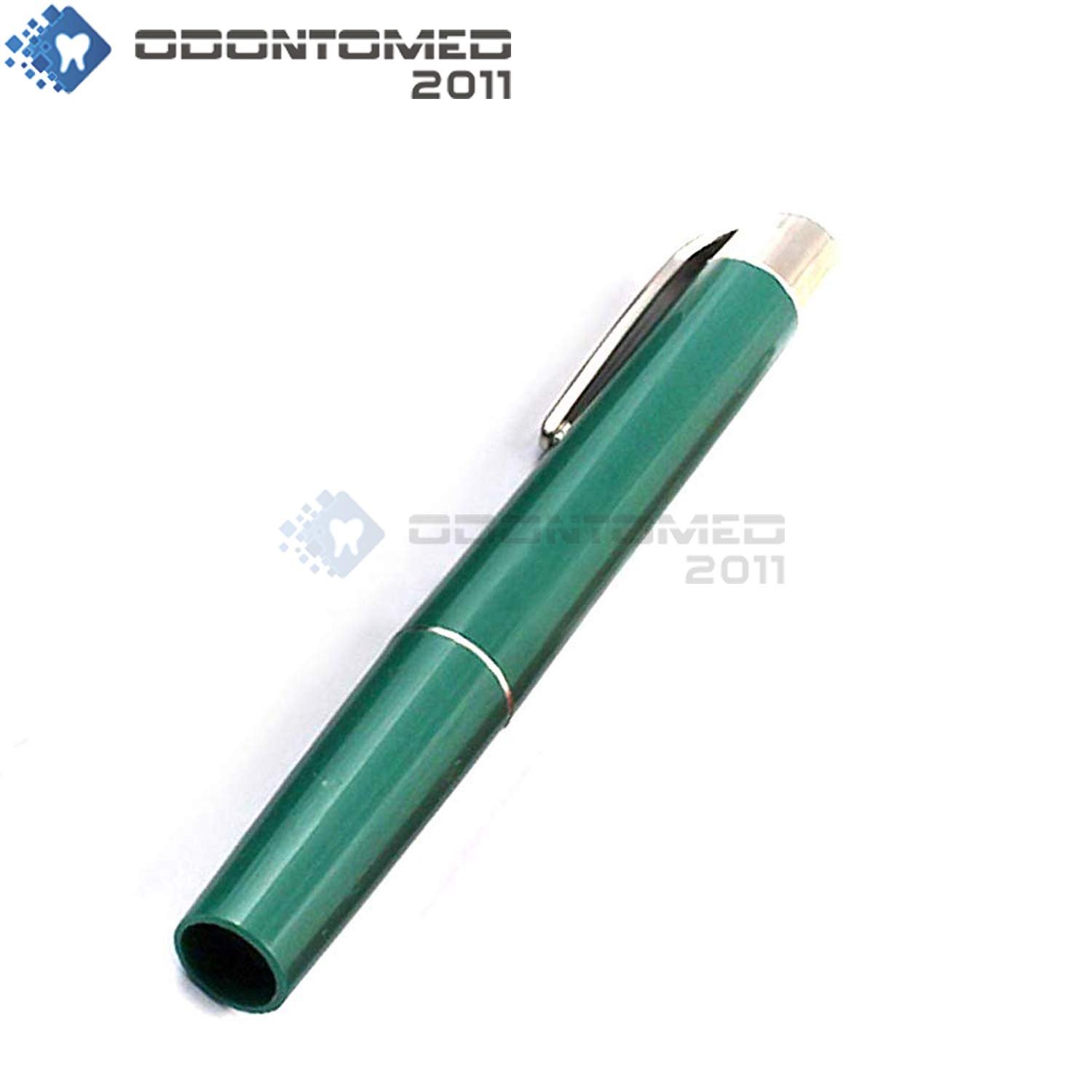 OdontoMed2011 LED Diagnostic Penlight For Nurses & Doctors - Green, Nylon, With Pocket Clip